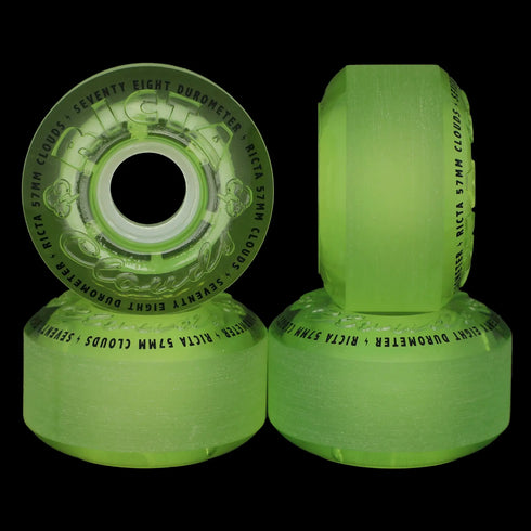 Ricta - Transparent Green GITD 78a Wheels (57mm)