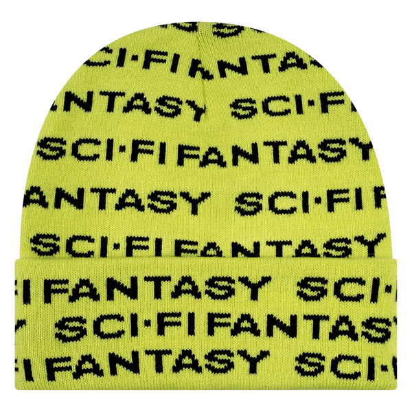 Sci-Fi Fantasy - Repeat Logo Beanie (Green) *SALE