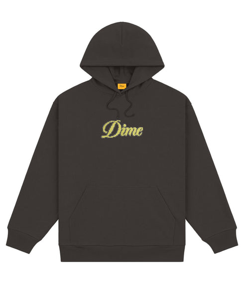 Dime - Pixel Cursive Hoodie (Vintage Black) *SALE