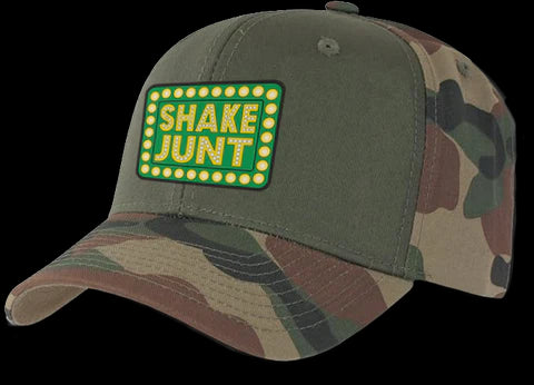 Shake Junt - Box Logo Snapback Hat (Camo)