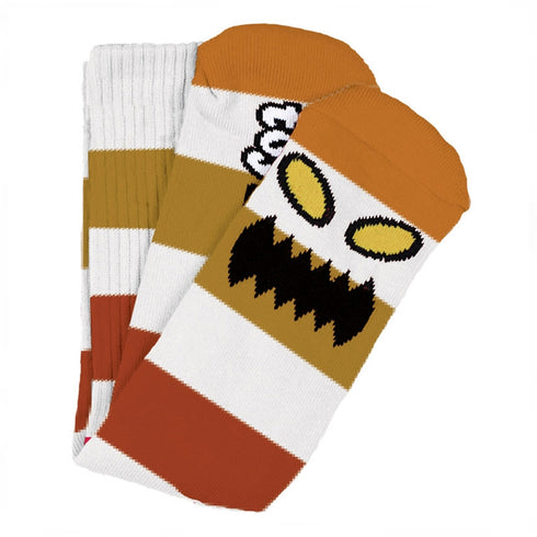 Toy Machine - Monster Big Stripe Socks (Brown)