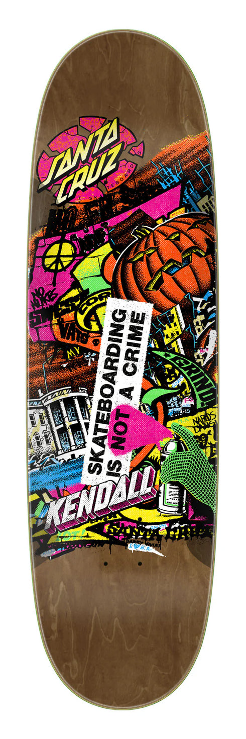 Santa Cruz - Kendall Street Art Collage VX Deck (9")