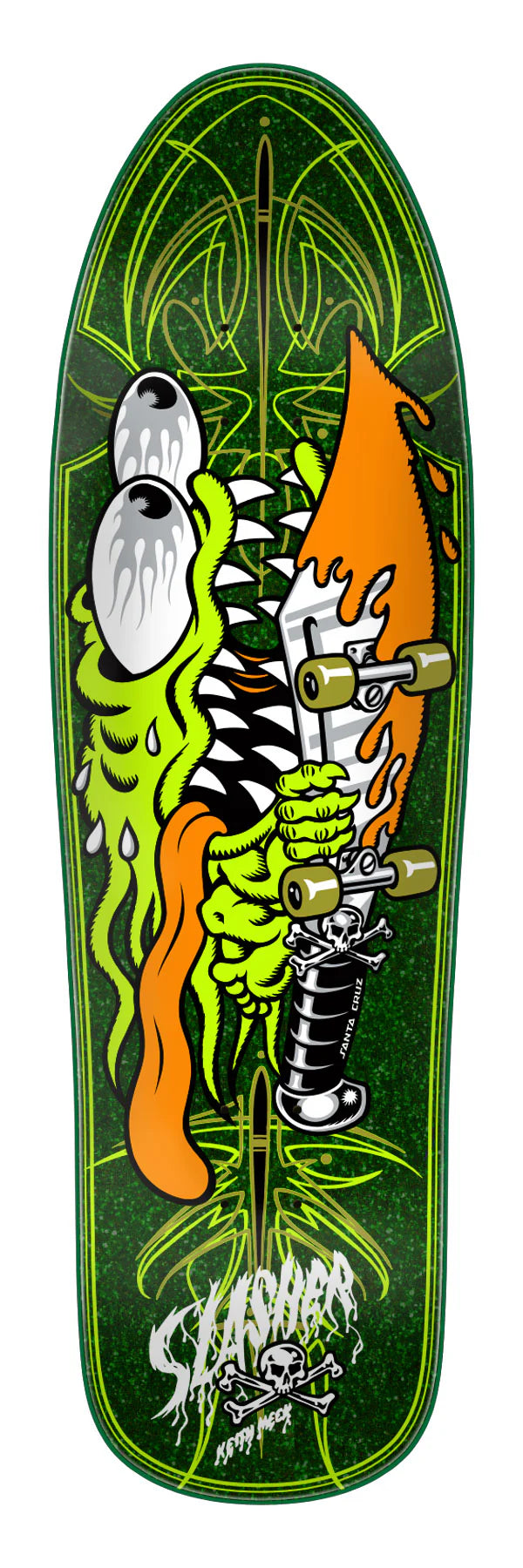Santa Cruz - Meek Green Pinstripe Slasher Deck (9.23")