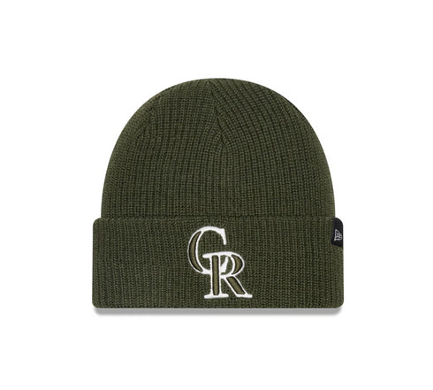 New Era - Colorado Rockies Wool Knit Beanie (Green Merino)