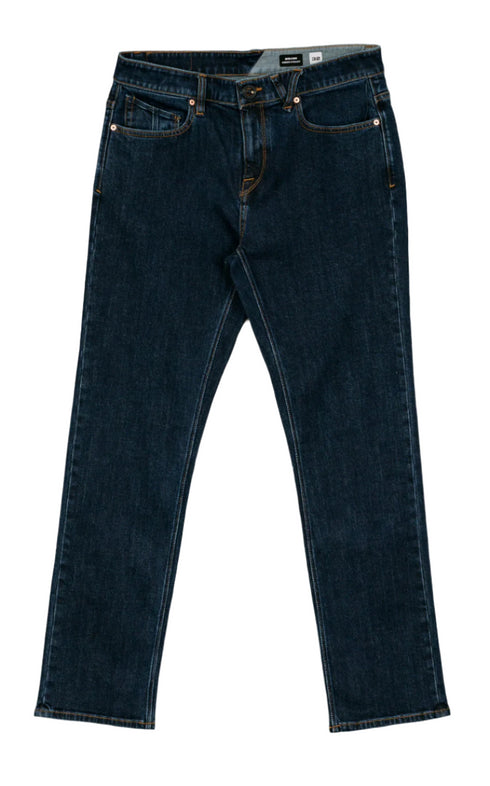 Volcom - Solver Modern Fit Jeans (Dirty Mid Blue)