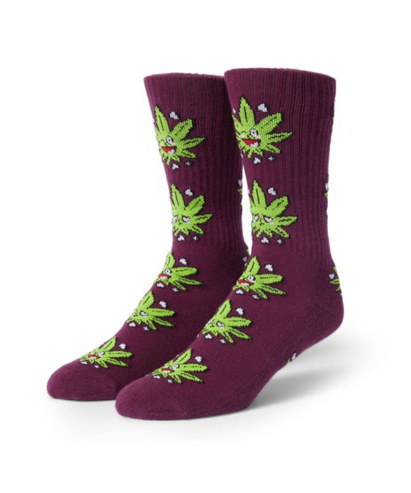 Huf - Huf x Kawaii Green Buddy Socks (Mauve)