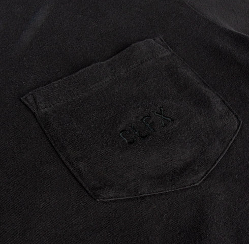 303 Boards - 303 X Brixton CLFX Embroidered Pocket Shirt (Black Wash)
