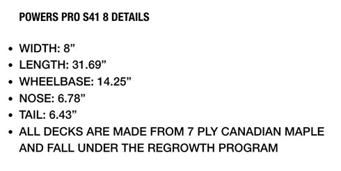 Palace - Powers Pro S41 Deck (8")