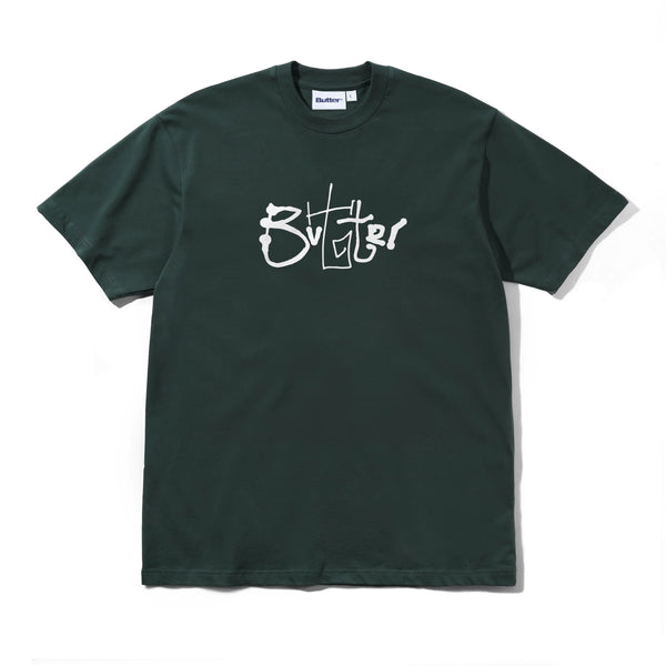 Butter Goods - Scribble Shirt (Dark Forest)