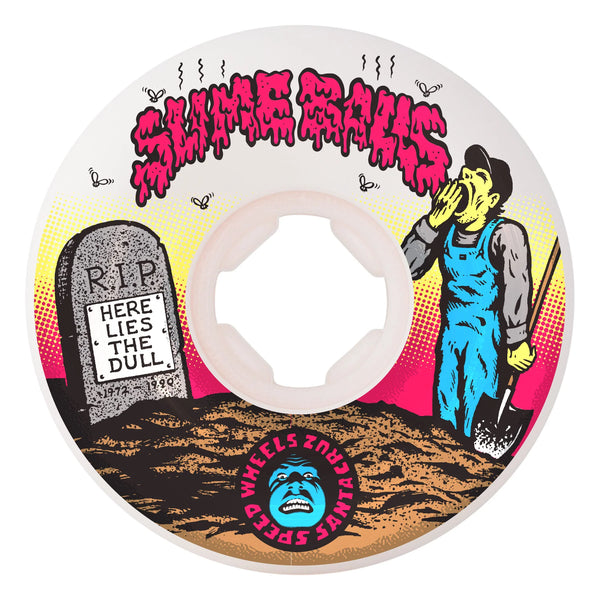 Slime Balls - Death Of Dull Vomits White 95a Wheels (60mm)
