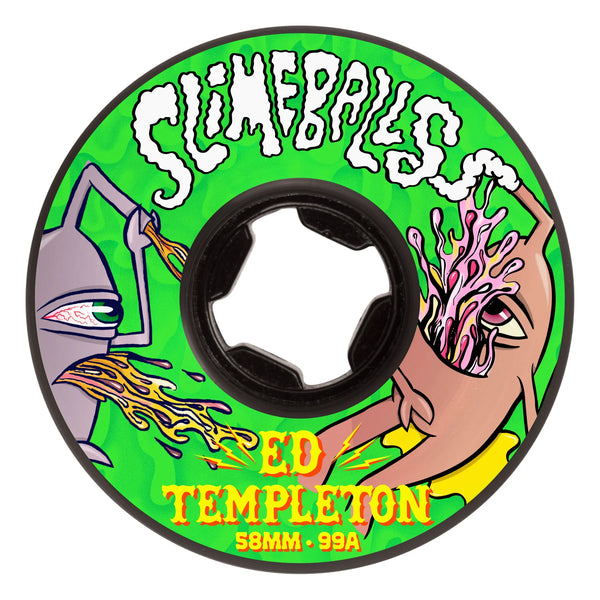 Slime Balls - Ed Templeton Vomits Black 99a Wheels (58mm)