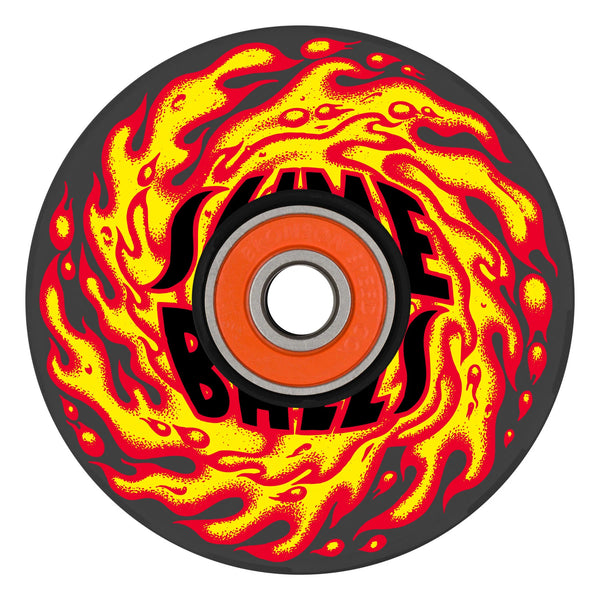 Slime Balls - Flame Light Ups OG Slime Black 78a Wheels (66mm)