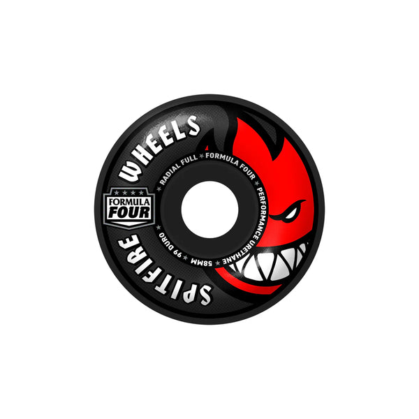 Spitfire - Formula 4 99a Radial Full Black Wheels (58mm)