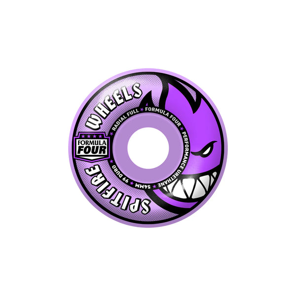 Spitfire - Formula 4 99a Radial Full Purple Wheels (54mm)