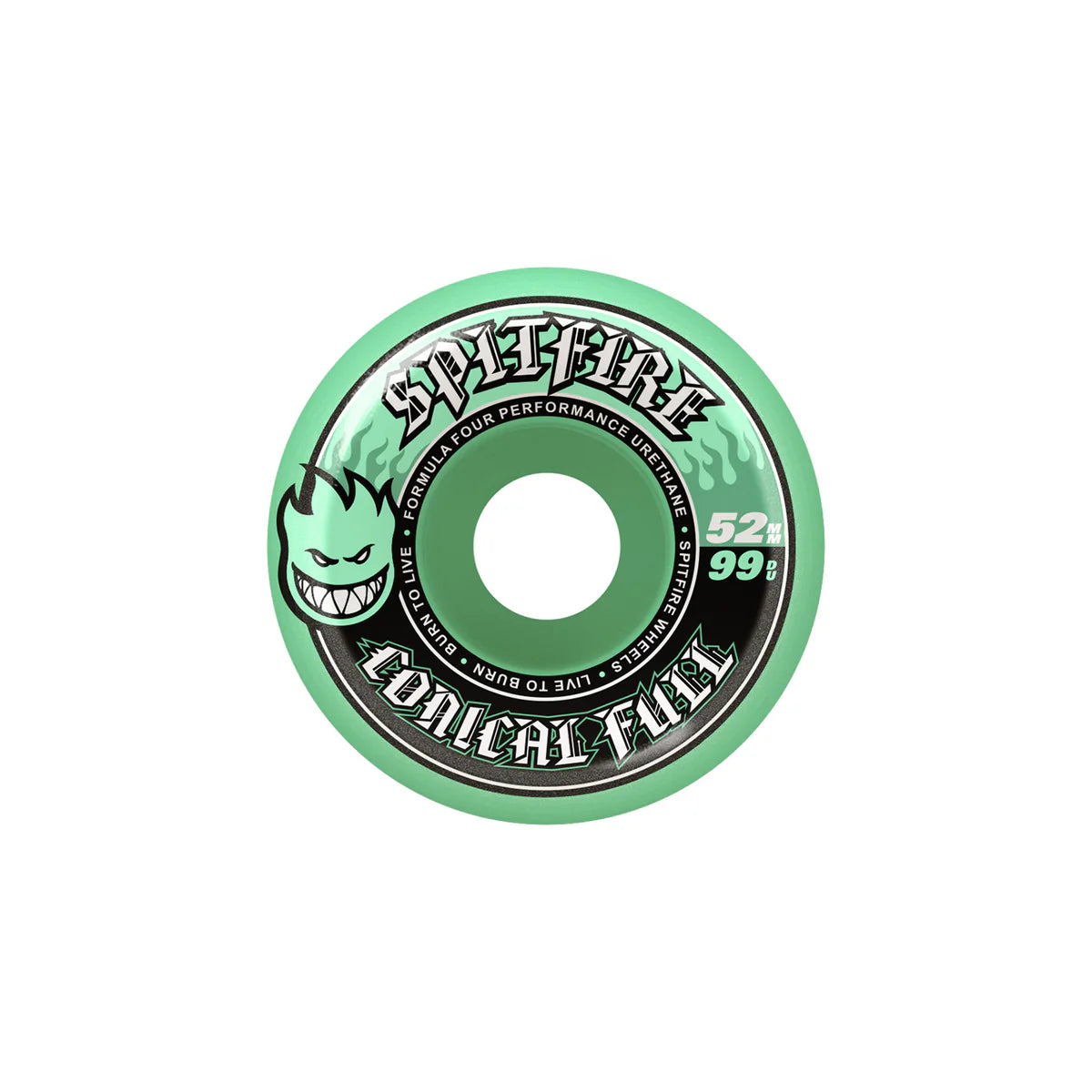 Spitfire - Formula 4 Conical Full Teal 99a Wheels (52mm