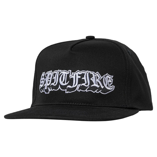 Spitfire - Old English Snapback Hat (Black)