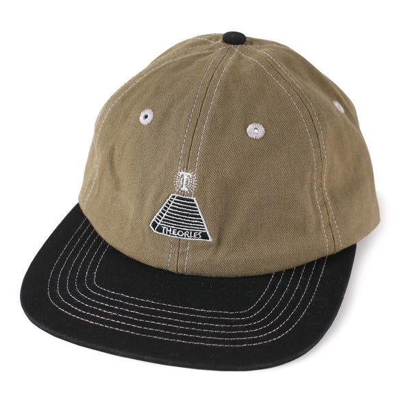 Theories - Scribble Herringbone Strapback Hat (Olive/Black)