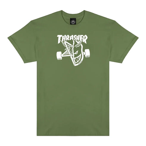 Thrasher - Thrasher X Spitfire Thrash & Burn Shirt (Military Green)
