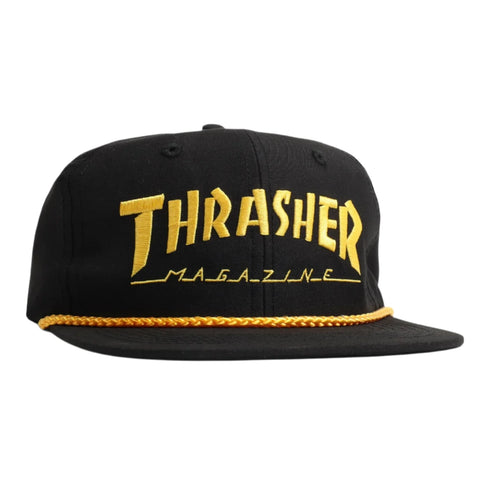 Thrasher - Rope Snapback Hat (Black/Yellow)