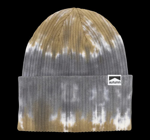 Autumn - Tie Dye Split Beanie (Khaki)