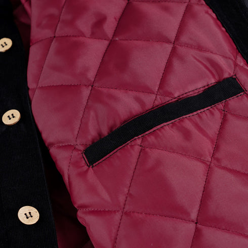 Magenta - Rover Cord Overshirt (Black) *SALE