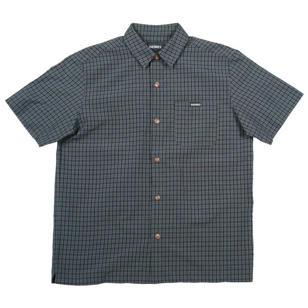 Theories - Avignon Flannel Button-Up Shirt (Azure Blue)