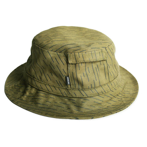 Theories Of Atlantis - Rain Camo Bucket Hat (Army Green) *SALE