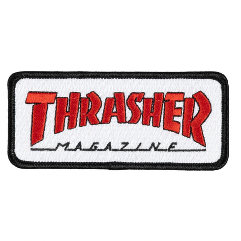 Thrasher - Outlined Patch (White/Red)