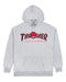 Thrasher - Thrasher X Spitfire Big Head Outline Hoodie (Ash Grey)