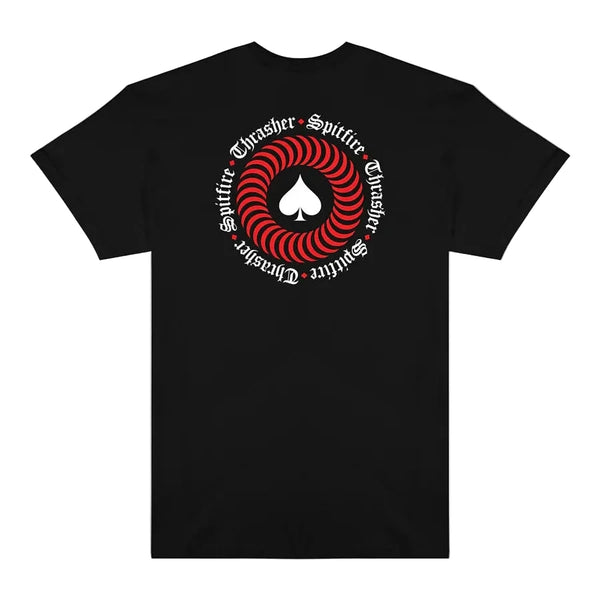 Thrasher - Thrasher X Spitfire Thrash & Burn The End Oath Shirt (Black)