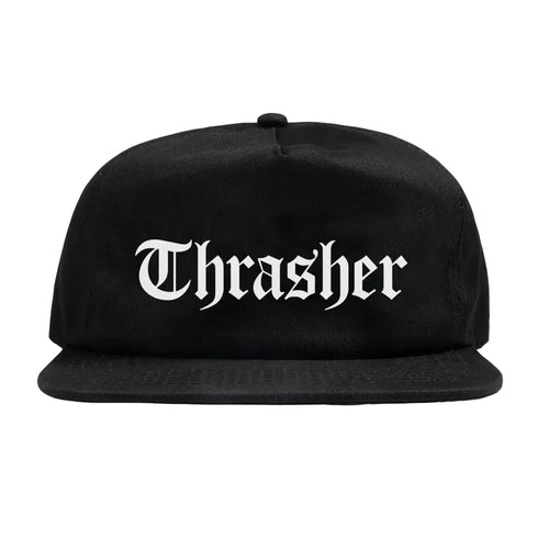 Thrasher - Thrasher X Spitfire Thrash & Burn The End Oath Snapback Hat (Black)