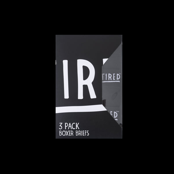 Tired - OG Logo Boxer Brief 3-Pack (Black)