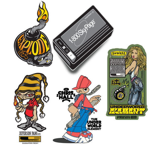 Underworld Element - Assorted Sticker Pack (5 Stickers)