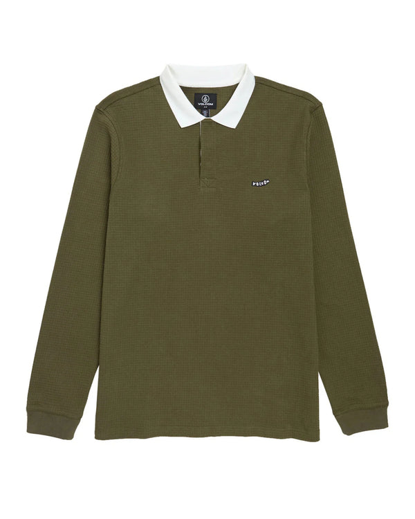 Volcom - Curbstone Long Sleeve Polo (Sage Leaf)