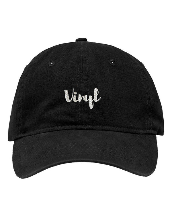 Vinyl - Script Dad Hat (Black)