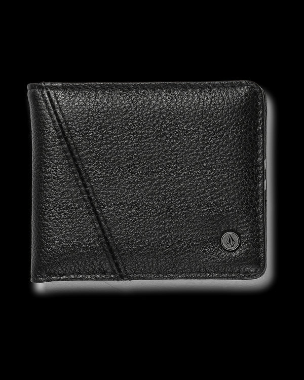 Volcom - Pay-A-Pal Leather Bifold (Black)