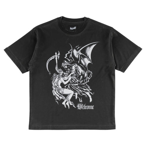 Welcome - Archangel Overprint Shirt (Black/White)