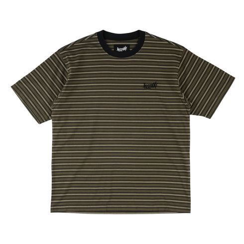 Welcome - Recess Striped Knit Shirt (Forest Night)
