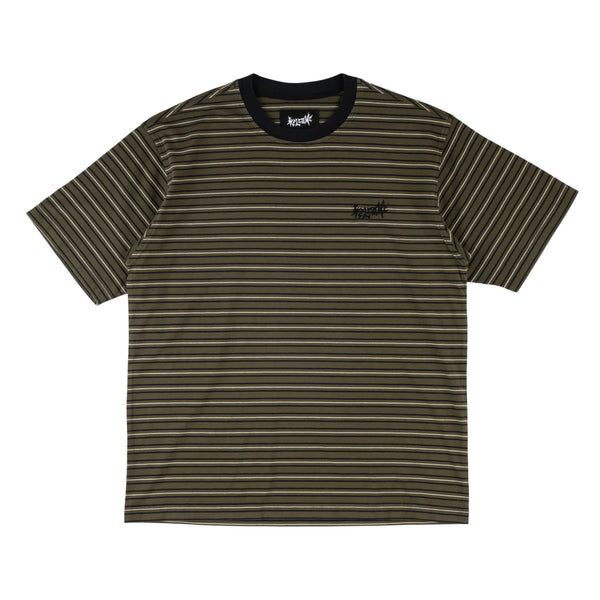 Welcome - Recess Striped Knit Shirt (Forest Night)