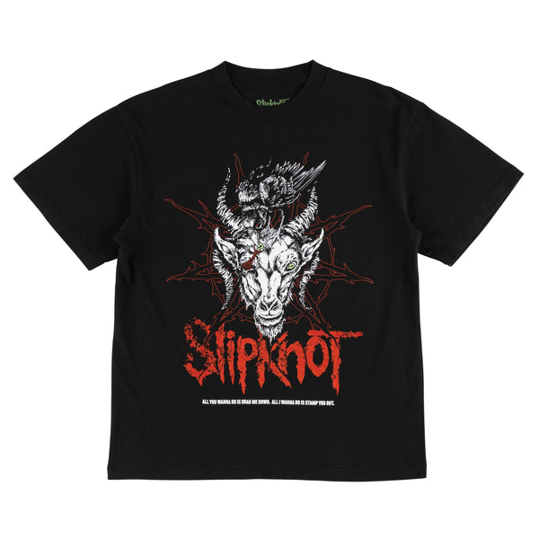 Welcome - Welcome X Slipknot Spit It Out Boxy Shirt (Black)