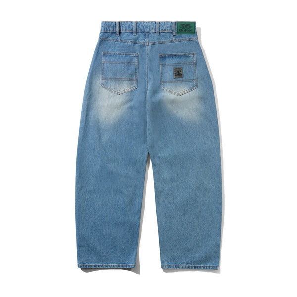 Butter Goods - Wide Cut Denim Jeans (Worn Indigo)