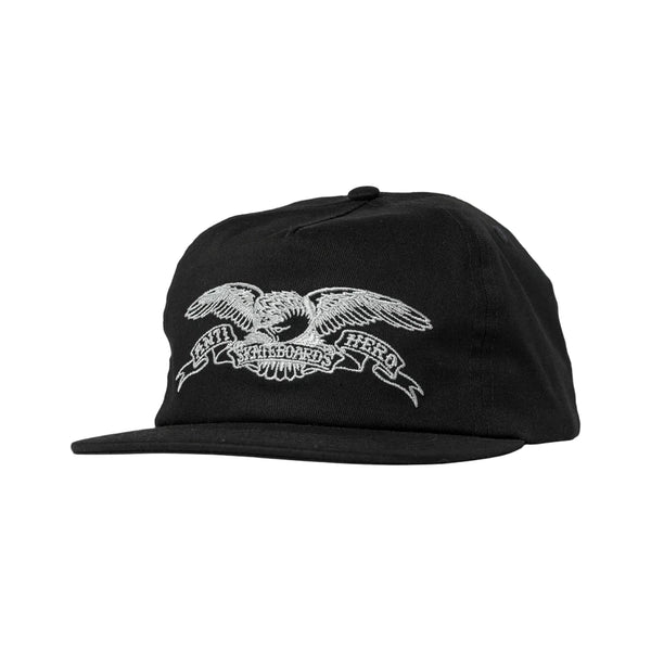 Anti Hero - Basic Eagle Snapback Hat (Black/Grey)