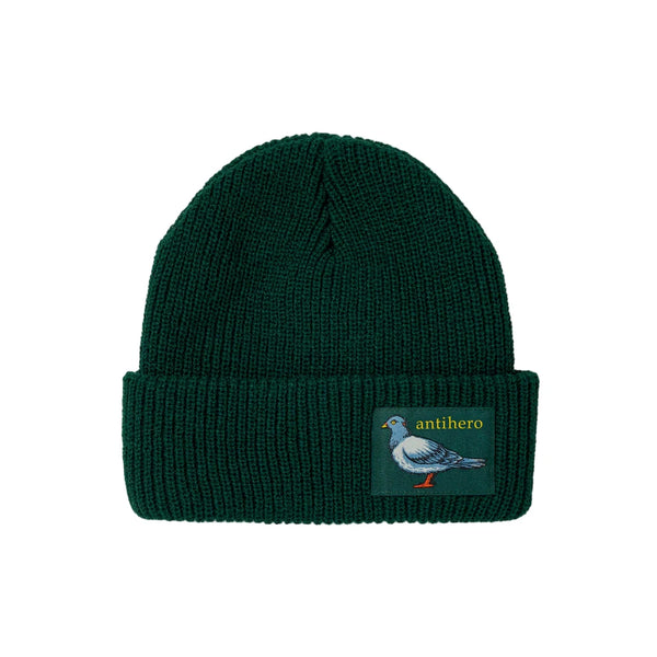 Anti Hero - Lil Pigeon Label Beanie (Green/Yellow)