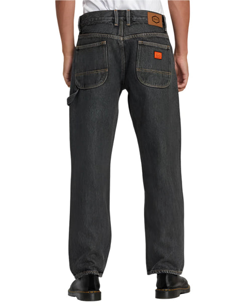 RVCA - Americana Chainmail Relaxed Fit Jeans (Grey Rinse) *SALE