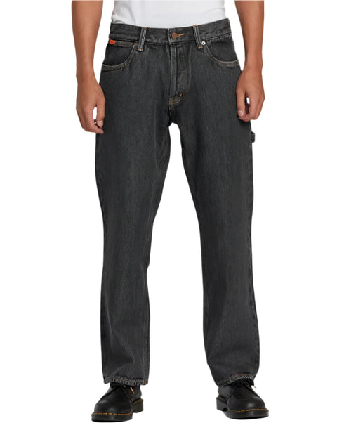 RVCA - Americana Chainmail Relaxed Fit Jeans (Grey Rinse) *SALE