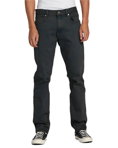 RVCA - The Weekend Straight Fit Denim (Black Overdye) *SALE