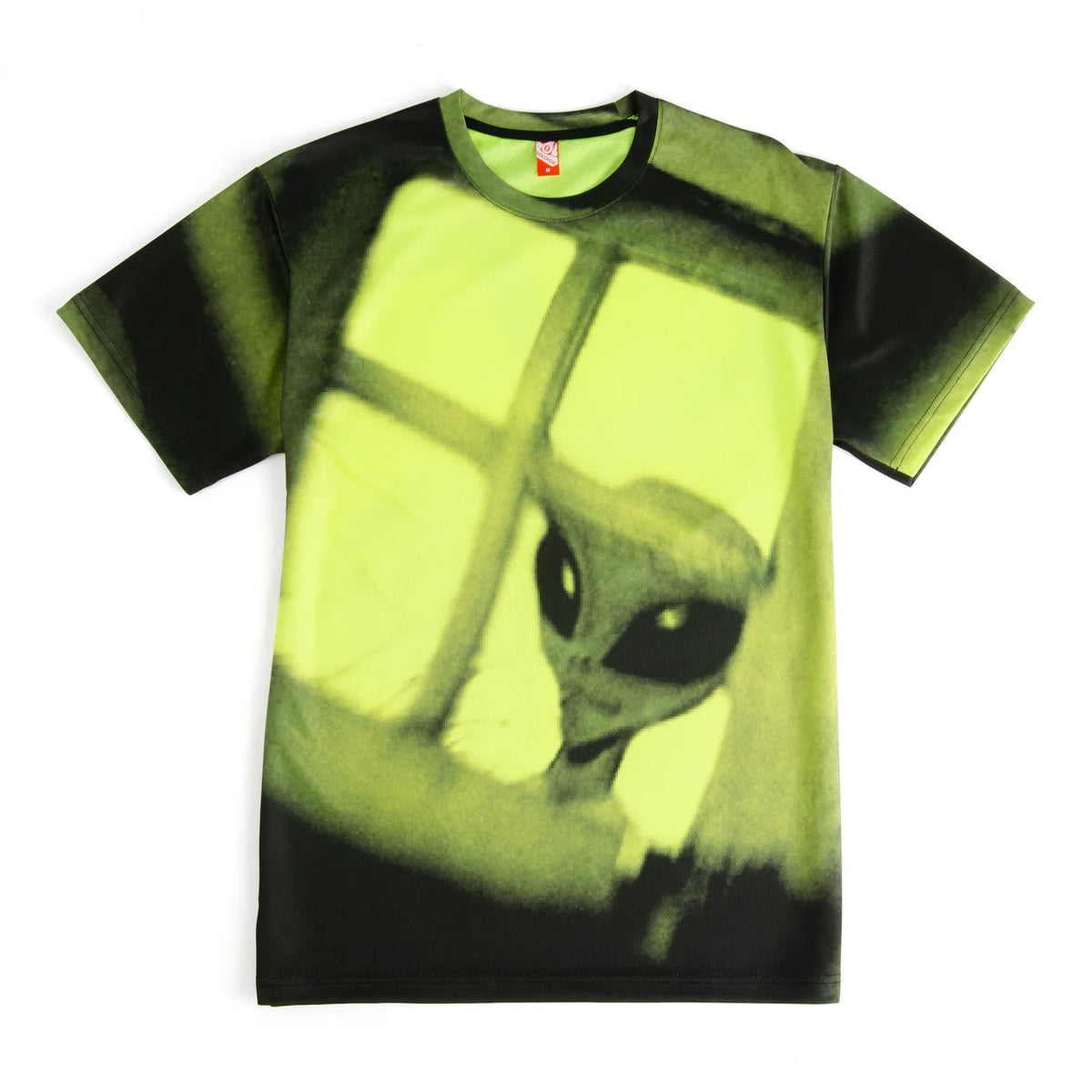 Alien Workshop Visitor Big Print Shirt Safety Green