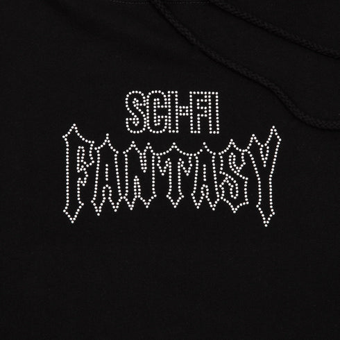 Sci-Fi Fantasy - Biker Studded Hood (Black)