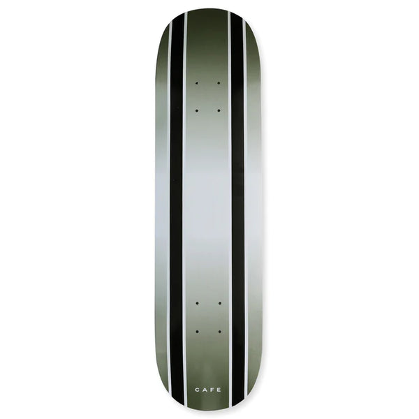 Cafe - Double Stripe Deck C2 Shape Olive/Black Fade (8.75) *SALE