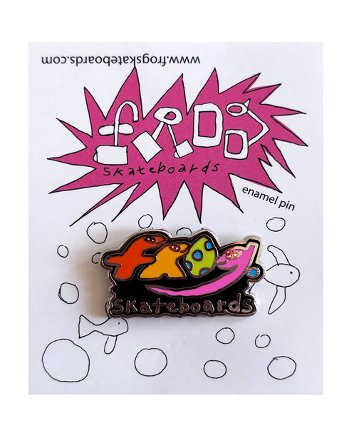 Frog - Dino Logo Pin (Multi)